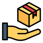 Main qui tend un colis