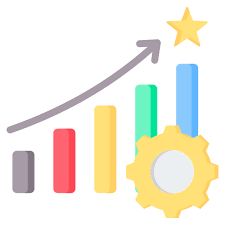 efficacité flaticon graphique représentant le gain d'argent dans le temps